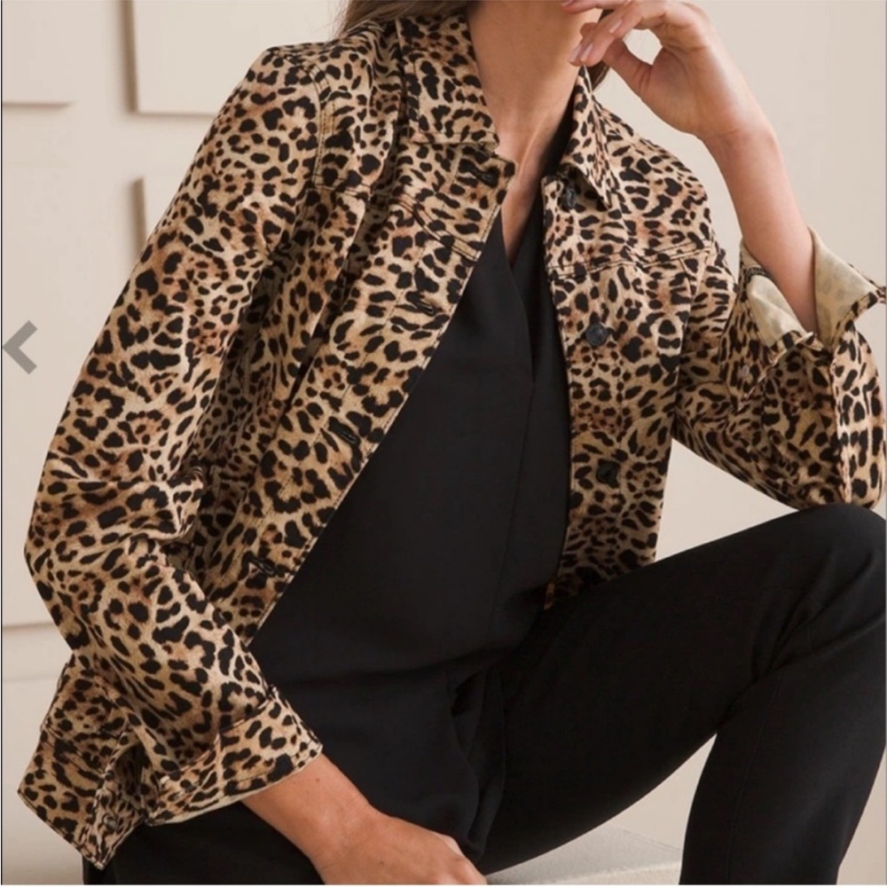 Chico's Animal Print Jacket | Size 0